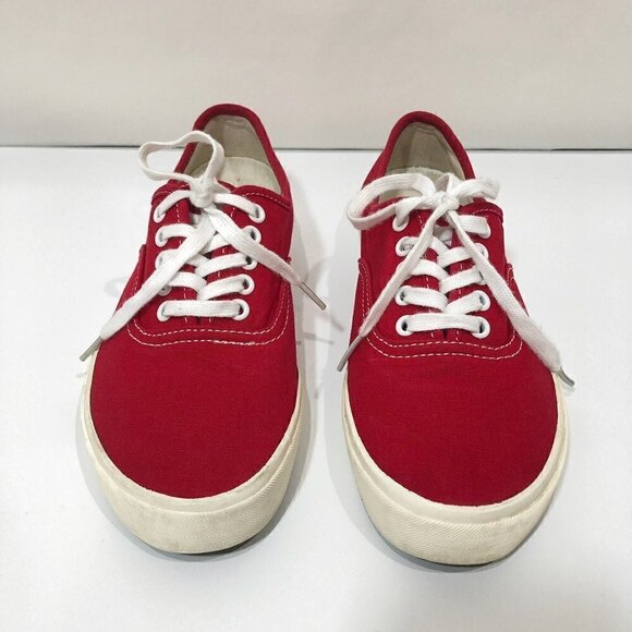 Levi's Canvas Red Sneakers Low Tops Size 7.5 - Picture 6 of 6